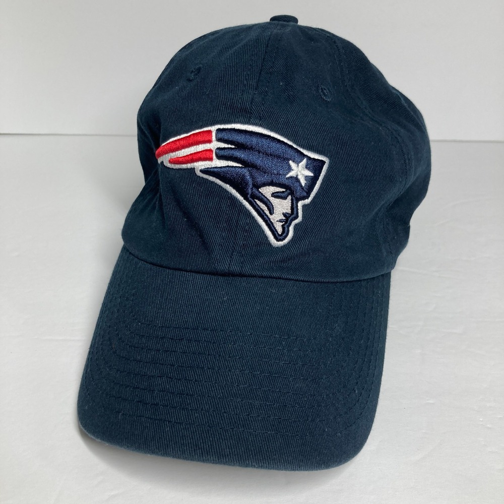 NFL Team Apparel New England Patriots Hat Mens OS Navy Blue Embroidered Dad Cap